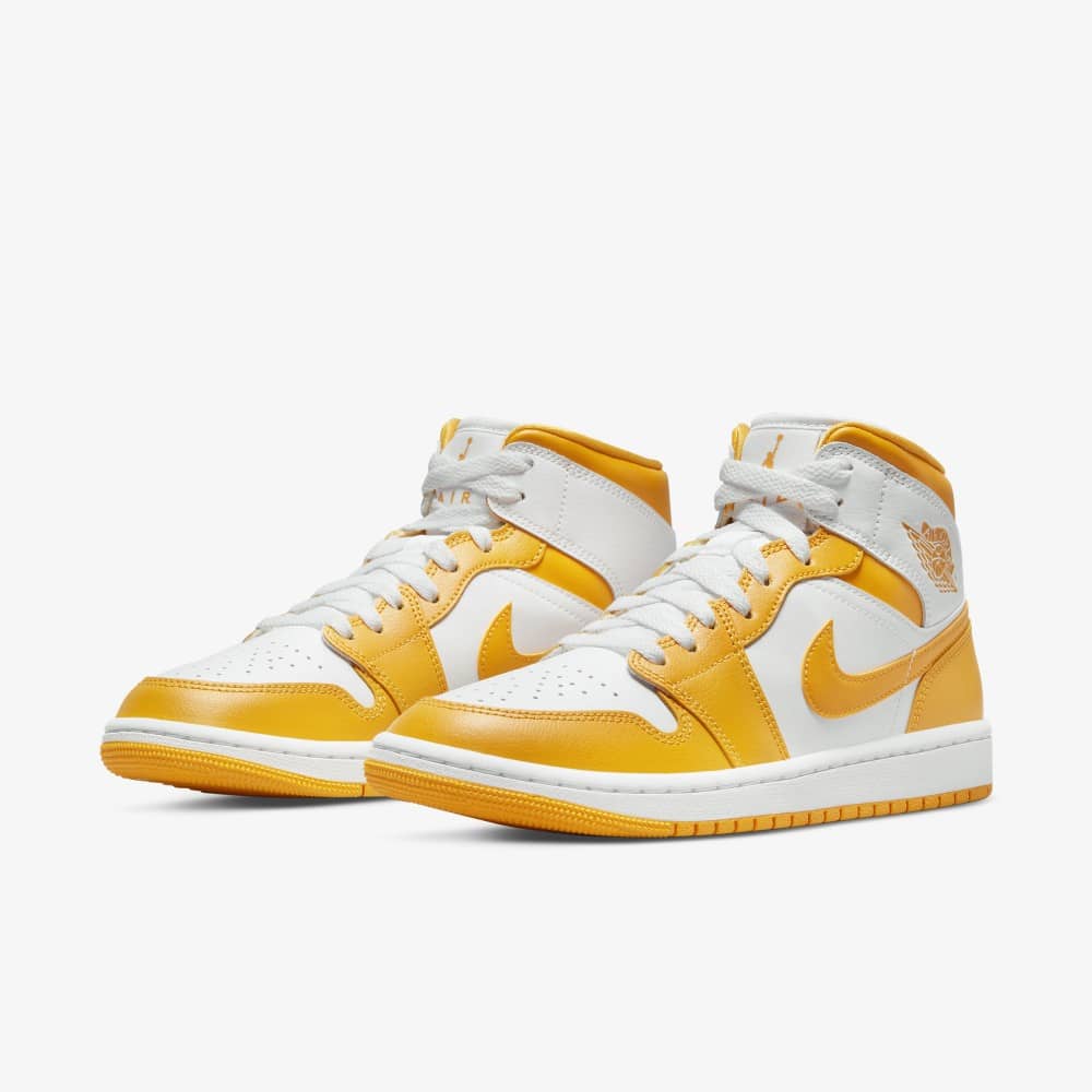 Air Jordan 1 Mid White Yellow BQ6472 117 Grailify